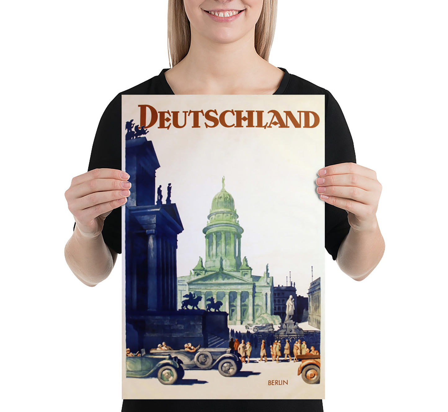 Deutschland, Berlin, Germany vintage travel poster by unknown author, c. 1910-1959.