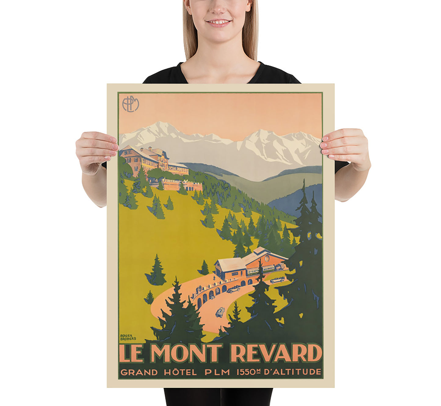 Le Mont Revard, France vintage travel poster by unknown author, 1910.