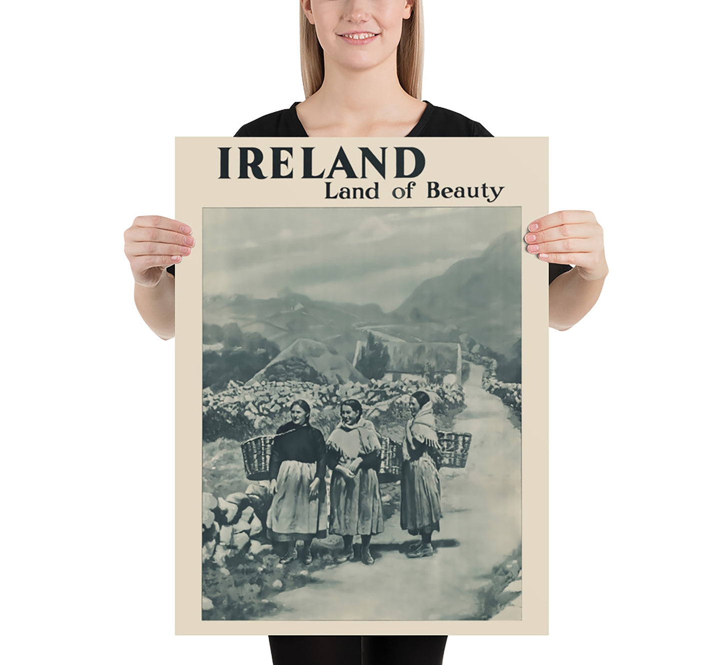 Ireland, Lad of Beauty vintage travel poster by unknown author, 1910-1959.