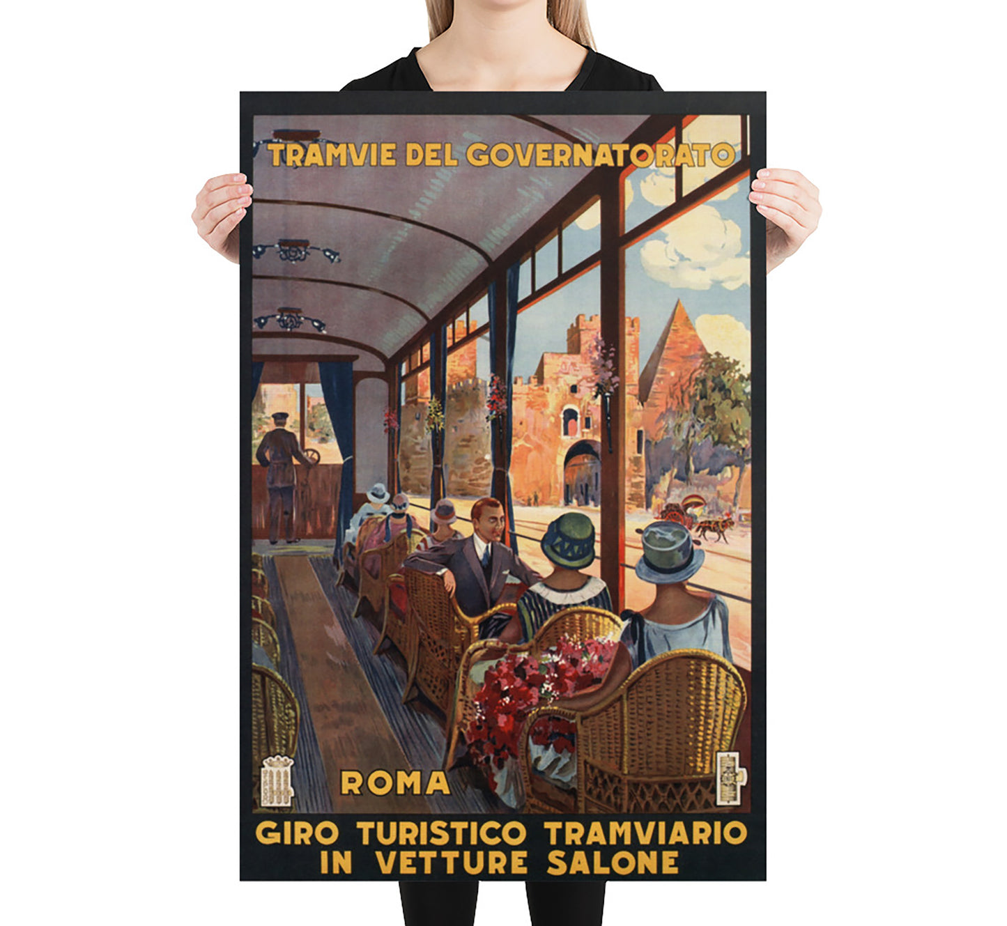 Rome, Italy vintage travel poster by unknown author, 1927.