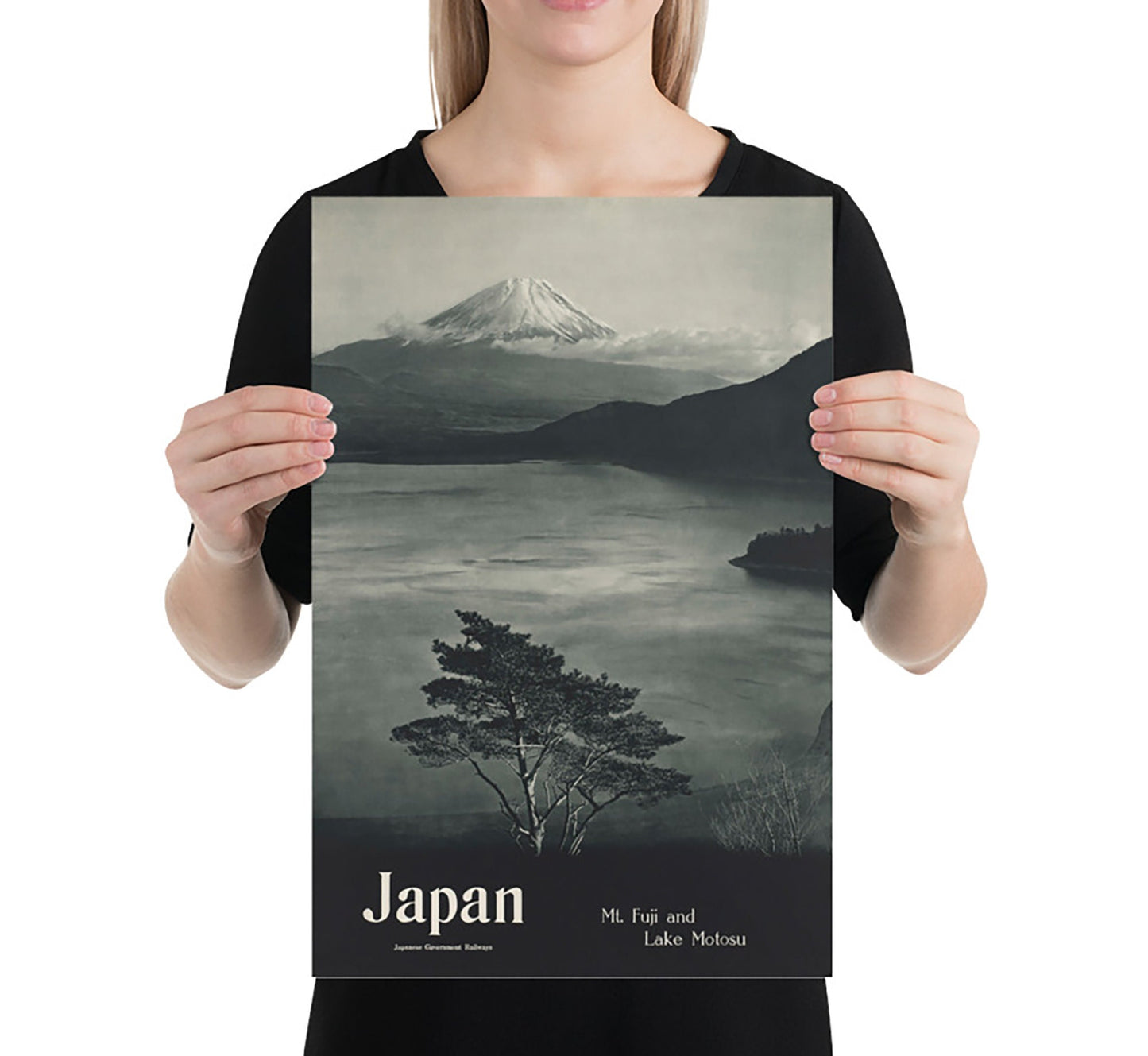 Fuji mountain, Japan vintage travel poster by unknown author, c. 1930.