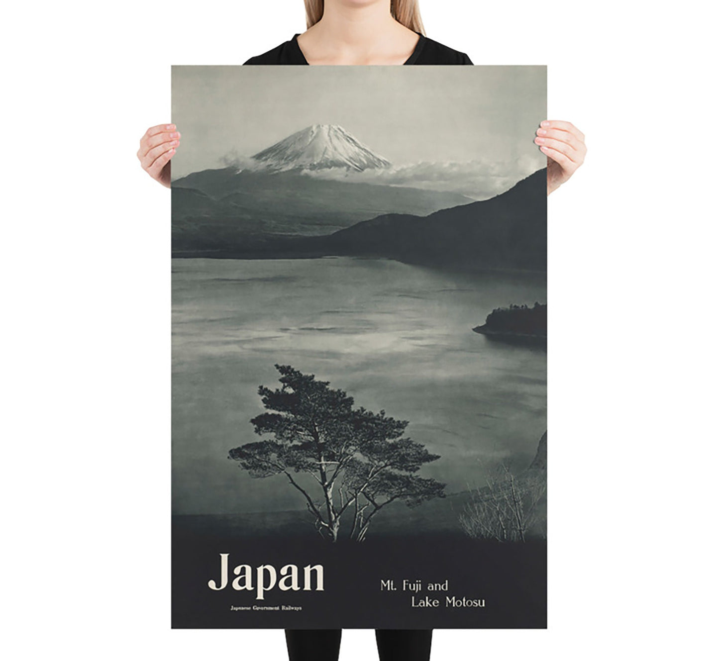 Fuji mountain, Japan vintage travel poster by unknown author, c. 1930.